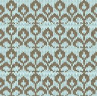 Vector knitted flower background N6