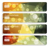 Abstract vector header banners N64