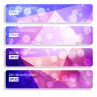 Abstract vector header banners N65