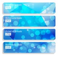 Abstract vector header banners N66