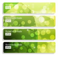 Abstract vector header banners N68