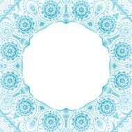 Decorative Vintage Design Element illustration with lacy frame N3