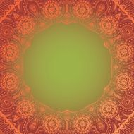Decorative Vintage Design Element illustration with lacy frame decoration