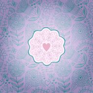 Floral Background with Vintage Label Gorgeous seamless N5