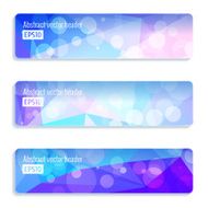 Abstract vector header banners N70