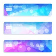 Abstract vector header banners N71