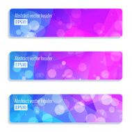 Abstract vector header banners N72