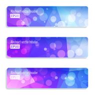 Abstract vector header banners N73