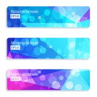 Abstract vector header banners N74