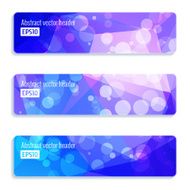 Abstract vector header banners N75