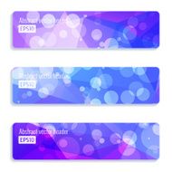 Abstract vector header banners N76