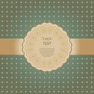 Ornamental round lace frame Background for celebrations