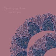 Decorative Vintage Design Element illustration with lacy frame N4