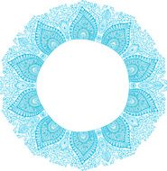 Decorative Vintage Design Element illustration with lacy frame N8