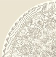 Decorative Vintage Design Element illustration with lacy frame N14