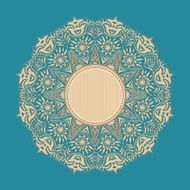 Decorative Vintage Design Element illustration with lacy frame N15