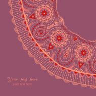 Decorative Vintage Design Element illustration with lacy frame N16