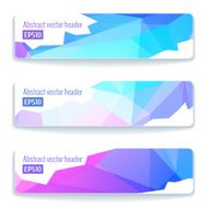 Abstract vector header banners N77