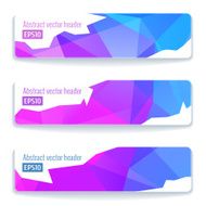 Abstract vector header banners N78