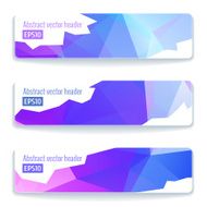 Abstract vector header banners N79