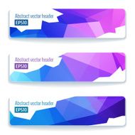 Abstract vector header banners N80