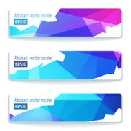 Abstract vector header banners N81