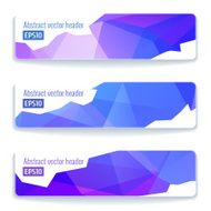 Abstract vector header banners N83