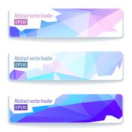 Abstract vector header banners N84
