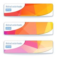 Abstract vector header banners N85