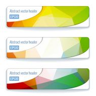 Abstract vector header banners N90
