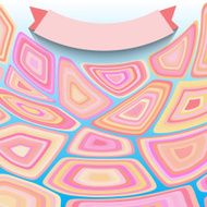 Geometric color background with 3d place for text N3