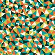 Seamless texture with triangles mosaic endless pattern N5