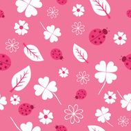 Seamless pattern on leaves theme N2