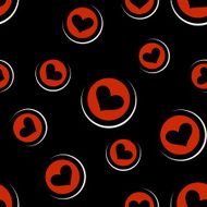 Romantic seamless pattern with hearts N11