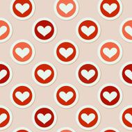 Romantic seamless pattern with hearts N15