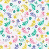 Seamless paisley texture for your design Endless pattern with p N6