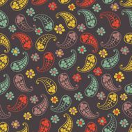Seamless paisley texture for your design Endless pattern with p N7