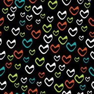Romantic seamless pattern with hearts N23