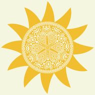 Stylized sun vector N7