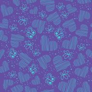 Romantic seamless pattern with hearts N27