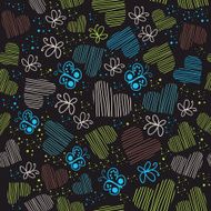 Romantic seamless pattern with hearts N28