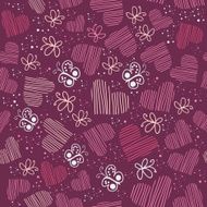 Romantic seamless pattern with hearts N29