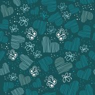 Romantic seamless pattern with hearts N30