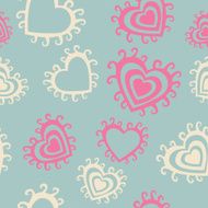 Romantic seamless pattern with hearts N31