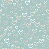 Romantic seamless pattern with hearts N38