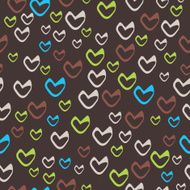Romantic seamless pattern with hearts N39