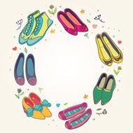 Circle of shoes