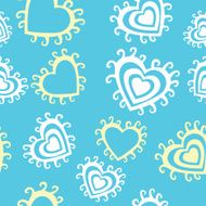 Romantic seamless pattern with hearts N42