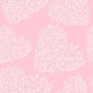 Romantic seamless pattern with hearts N48