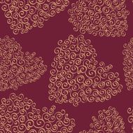 Romantic seamless pattern with hearts N49
